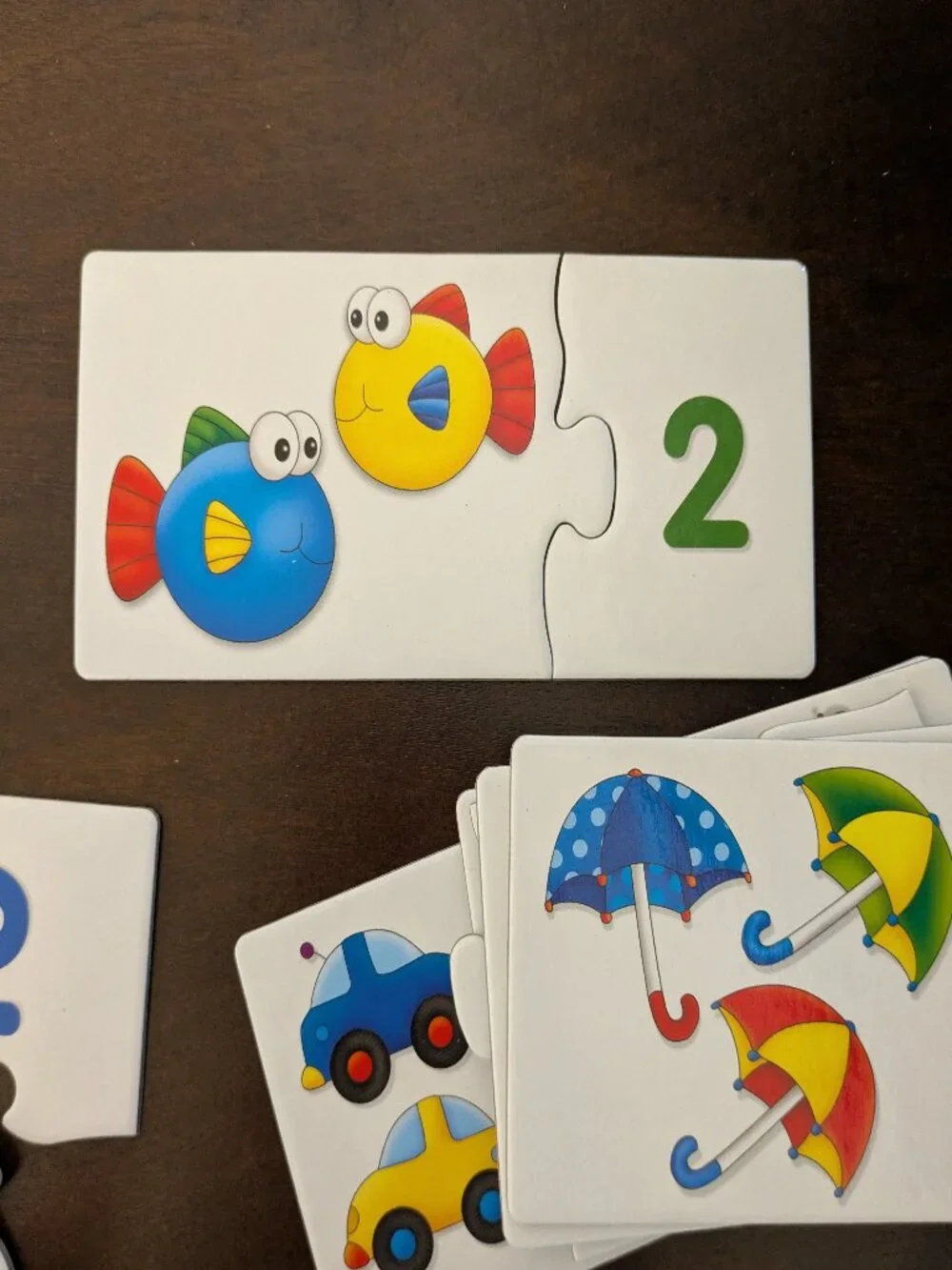 Three Preschool Number Counting Wooden Matching Puzzle Sets Melissa & Doug